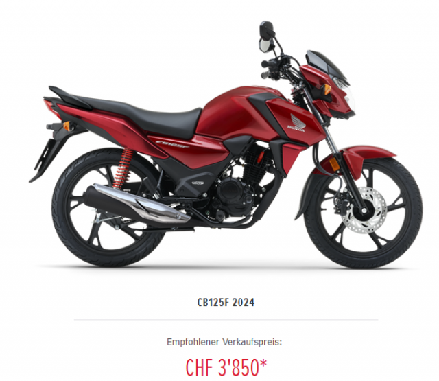 HONDA CBF 125 Touring New vehicle