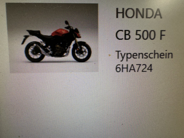 HONDA CB 500 F Naked Moto neuve