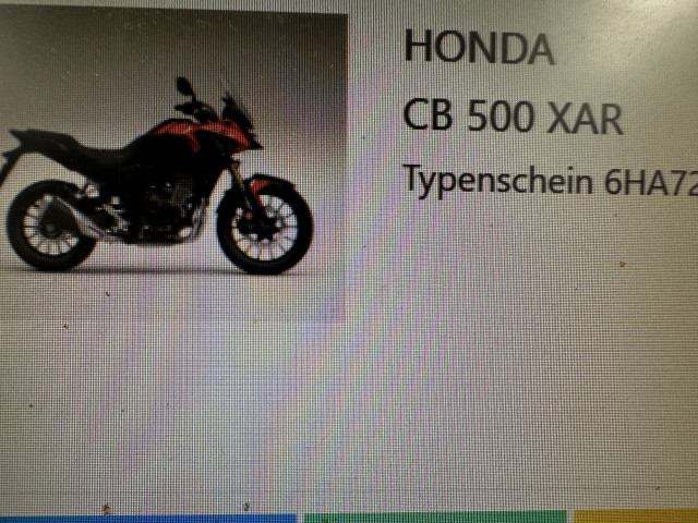 HONDA CB 500 XAR Enduro Moto neuve