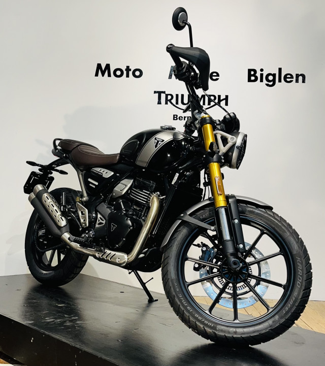 TRIUMPH Scrambler 400 X Retro Tageseinlösung