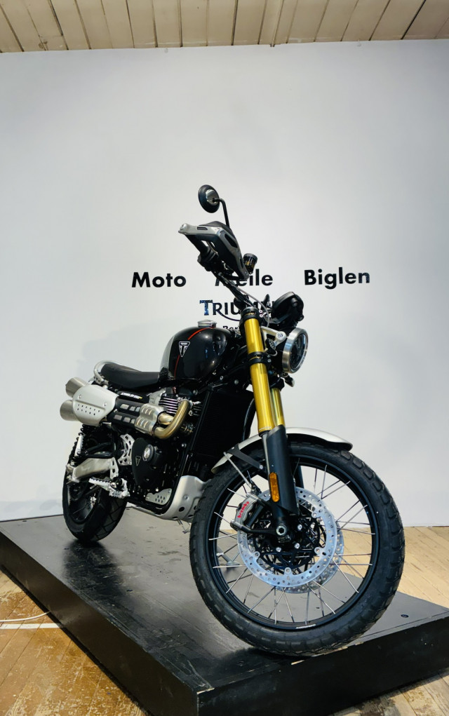 TRIUMPH Scrambler 1200 XE Retro Tageseinlösung TRIUMPH Scrambler 1200 XE Retro Tageseinlösung