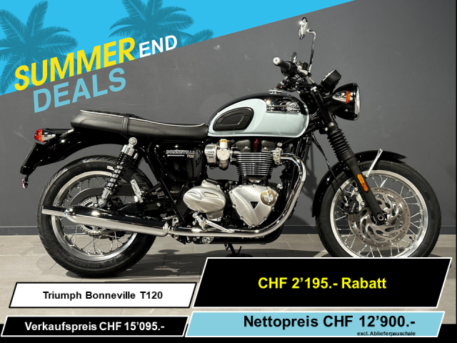 TRIUMPH Bonneville T120 Chrome Edition Retro Neufahrzeug