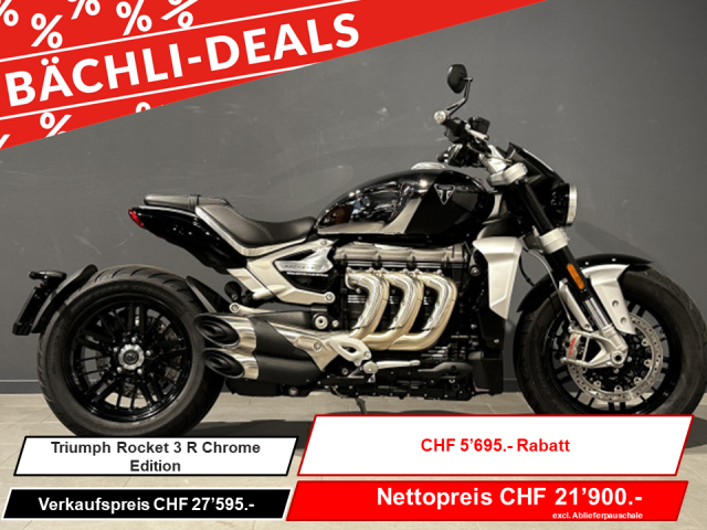TRIUMPH Rocket 3 R Chrome Edition Custom Moto nuova