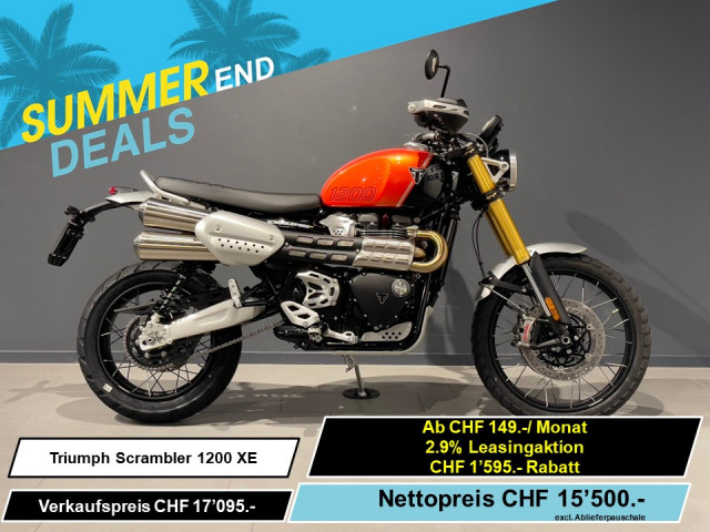 TRIUMPH Scrambler 1200 XE Retro Neufahrzeug TRIUMPH Scrambler 1200 XE Retro Neufahrzeug