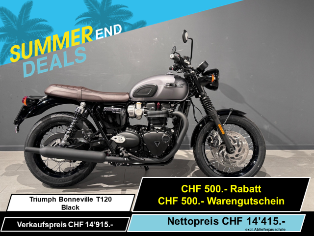 TRIUMPH Bonneville T120 Black Retro Neufahrzeug