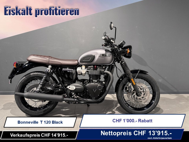 TRIUMPH Bonneville T120 Black Retro Neufahrzeug