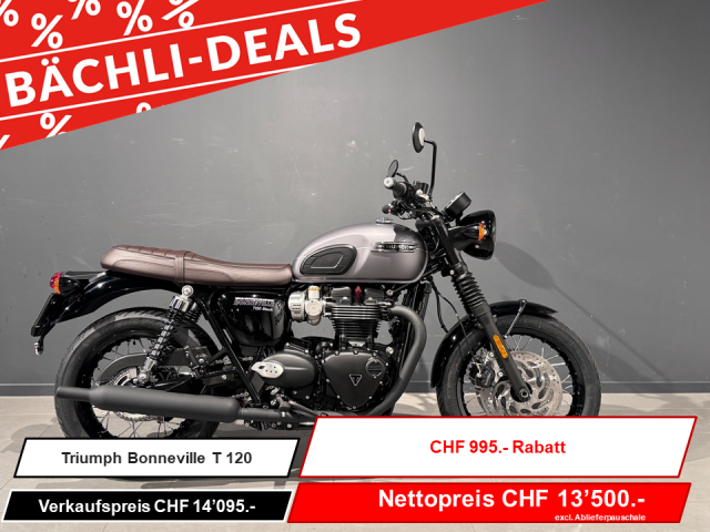 TRIUMPH Bonneville T120 Black Retro Neufahrzeug