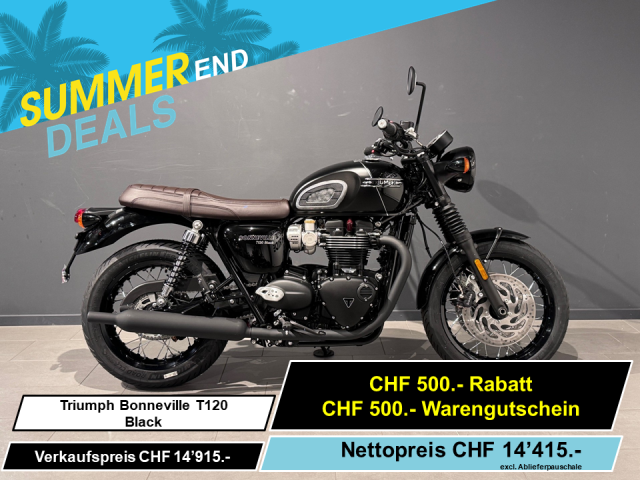 TRIUMPH Bonneville T120 Black Retro Neufahrzeug