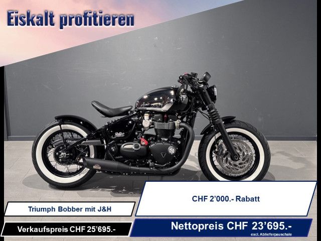 TRIUMPH Bonneville Bobber 1200 Chrome Edition Retro Neufahrzeug