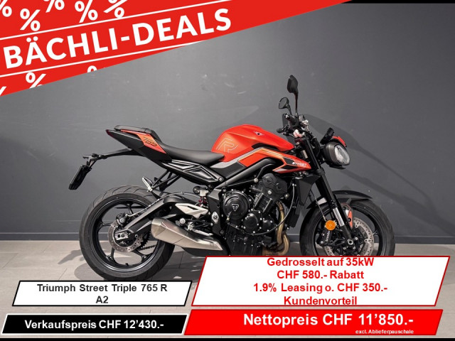 TRIUMPH Street Triple 765 R Naked Neufahrzeug