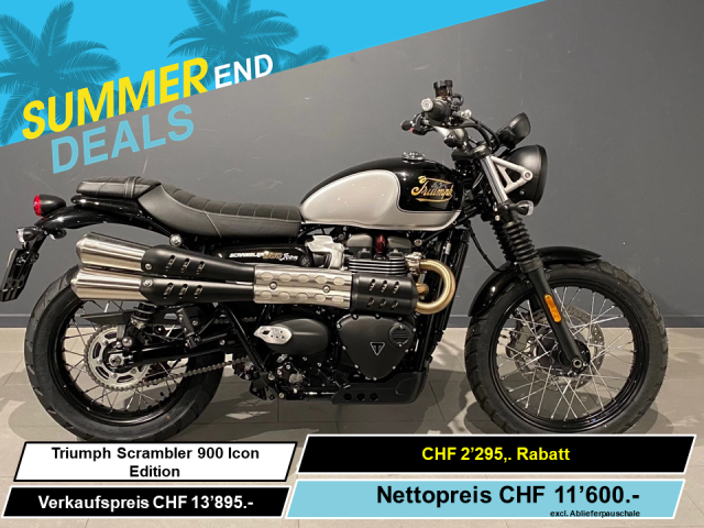 TRIUMPH Scrambler 900 Icon Edition Retro Neufahrzeug