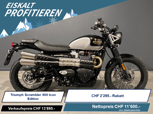 TRIUMPH Scrambler 900 Icon Edition Retro Neufahrzeug