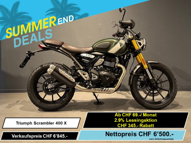 TRIUMPH Scrambler 400 X Retro Neufahrzeug