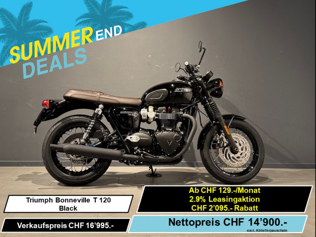 TRIUMPH Bonneville T120 Black Retro Neufahrzeug