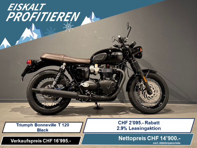 TRIUMPH Bonneville T120 Black Retro Neufahrzeug