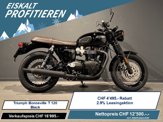 TRIUMPH Bonneville T120 Black Retro Neufahrzeug